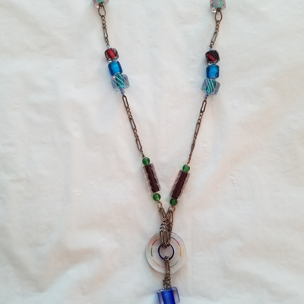 Glass bead necklace - Picture 2 of 5